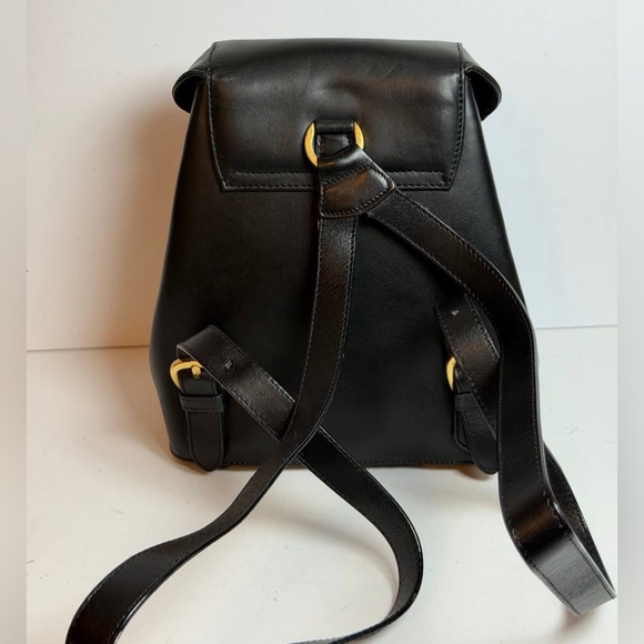 Salvatore Ferragamo Gancini Leather Backpack Gold-tone Hardware Studs Details main image 9